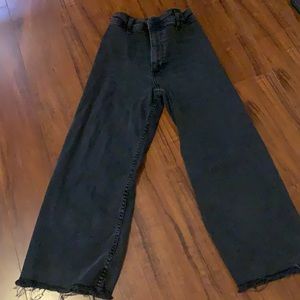 Black Wide Leg Zara jeans. Size 9 kids